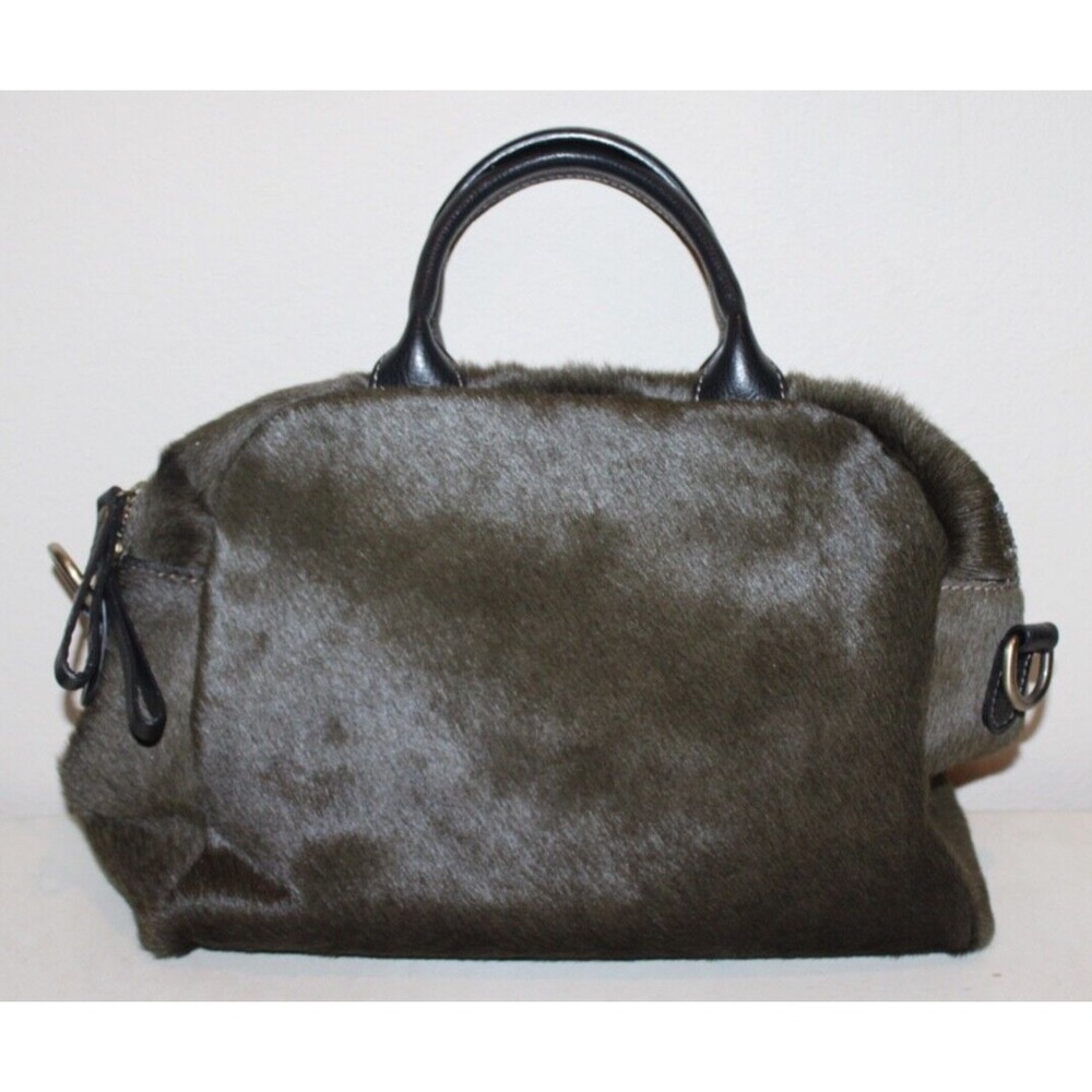 l'Opelle Italia Genuine Leather brown animal hide handbag purse Made in Italy